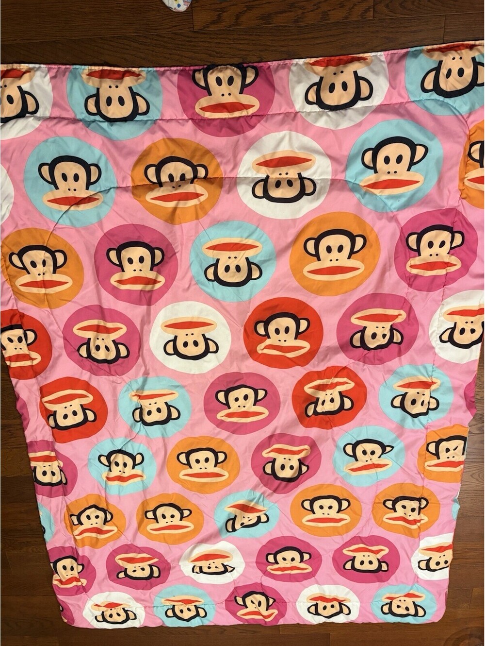 TWIN - Paul Frank Julius & Friends Monkeys on Pink COMFORTER Vintage